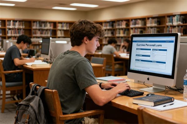 Processo de solicitação de empréstimo online