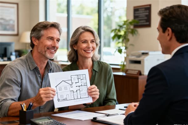 Zero interest mortgage concept